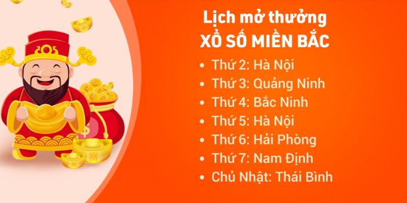 Xổ Số Miền Bắc Và Những Điều Lô Đề Thủ Cần Biết 3 Lịch quay mở thưởng hằng tuần của Xổ số miền Bắc